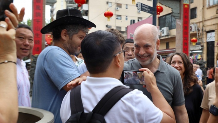 Rodríguez Larreta participó de los preparativos de la celebración del Año Nuevo Chino que realizó este domingo