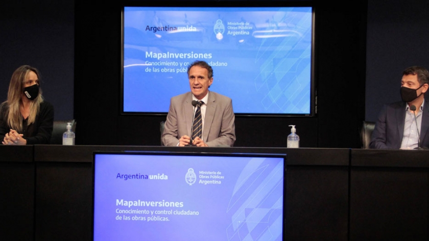 Katopodis presentó el MapaInversiones del Ministerio de Obras Públicas