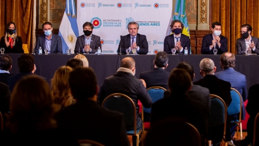 Kicillof presentó junto a Alberto Fernández un plan de obras de infraestructura para los municipios de la Provincia