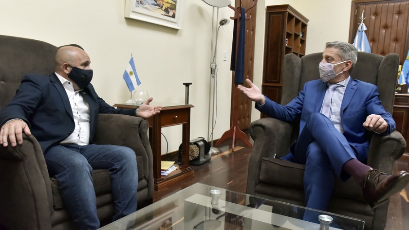 Arcioni recibió al intendente de Puerto Madryn