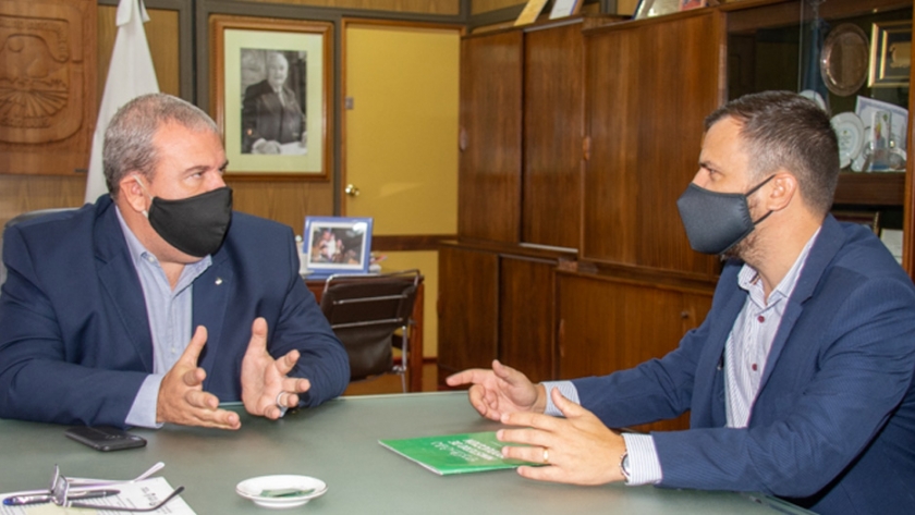 El ministro de Producción se reunió con el rector de la Universidad Nacional de San Luis