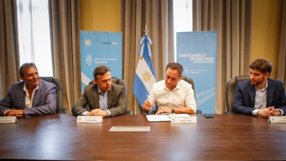 Cabandié y Giuliano sellaron la adhesión de Ferrocarriles Argentinos a la Ley Yolanda