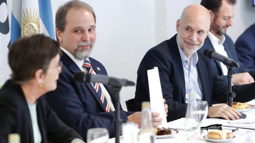 El Jefe de Gobierno porteño, junto a empresarios y académicos: 