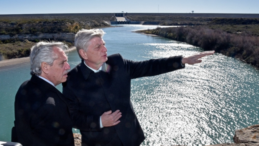 Ziliotto y Fernández en Casa de Piedra: “Queríamos que el presidente viera lo que La Pampa hace con el agua del Río Colorado”