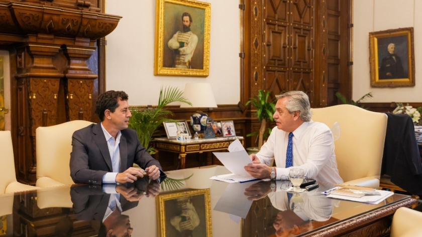 El Presidente mantuvo una reunión con el ministro del Interior, Eduardo de Pedro