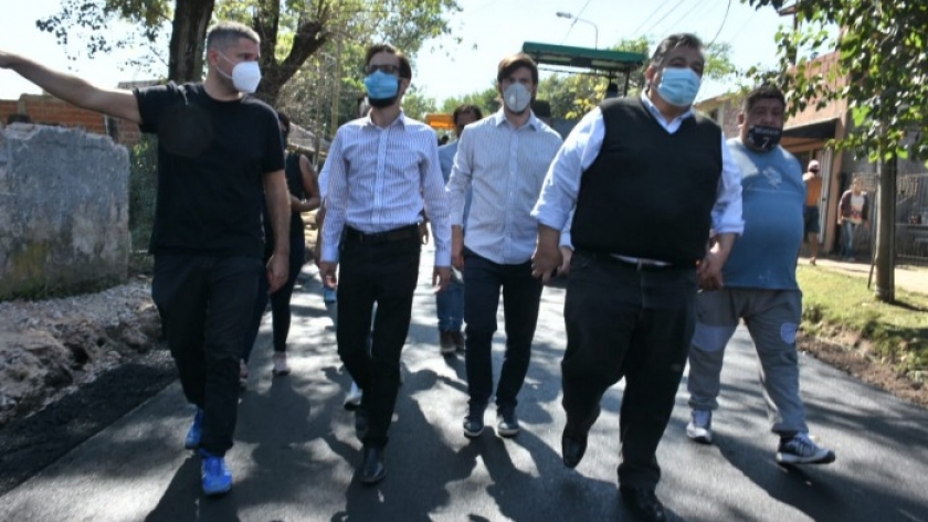 Thea recorrió obras realizadas con aportes provinciales