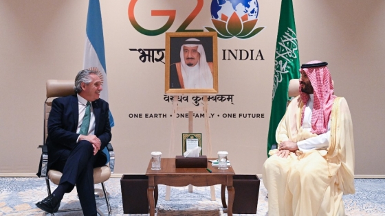 El Presidente se reunió con el primer ministro de Arabia Saudita y el canciller federal de Alemania