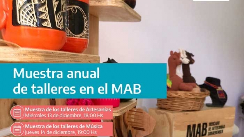 El Mercado de Artesanías Bonaerenses realiza su muestra de fin de año