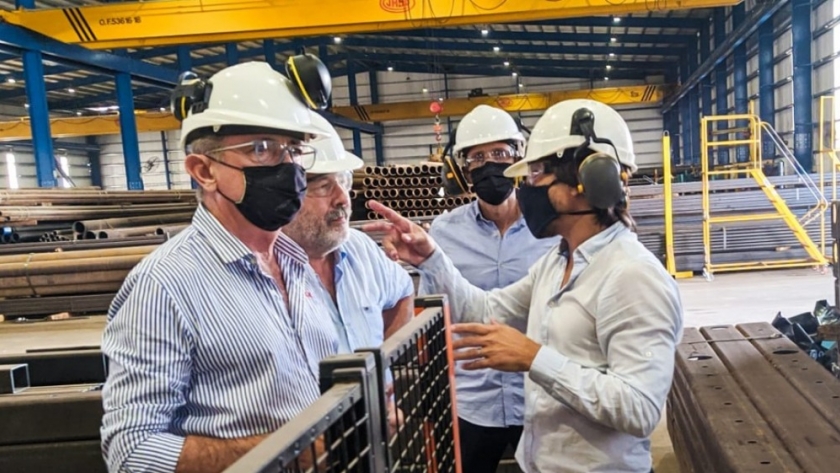 Costamagna tomó contacto con el sector industrial de Pérez