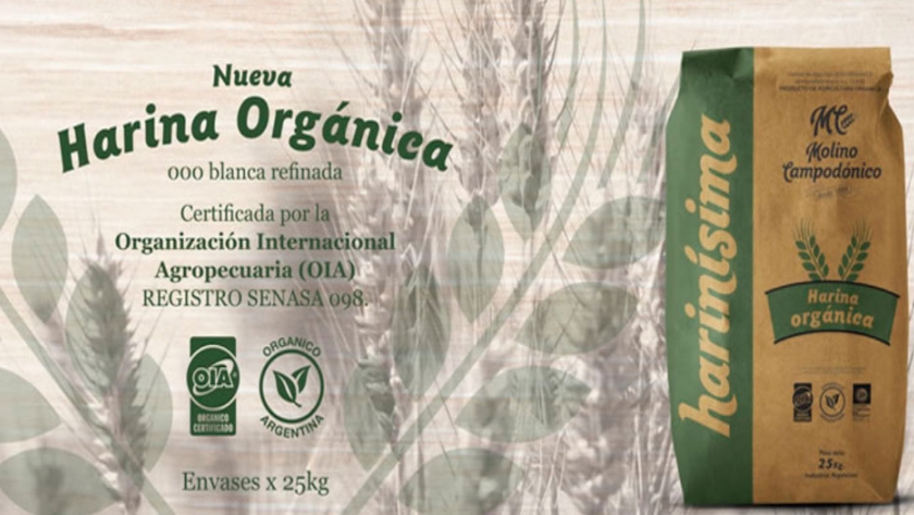 El Molino Campodónico lanzó la primera harina de trigo orgánica refinada del país