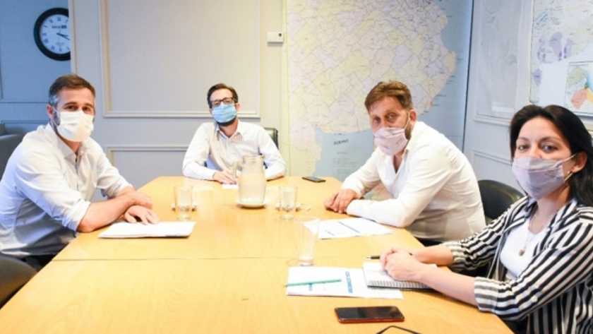 Simone encabezó un encuentro de trabajo con el intendente de Pilar