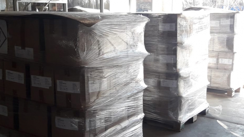 Donación de alcohol a Formosa, San Juan y Tucumán