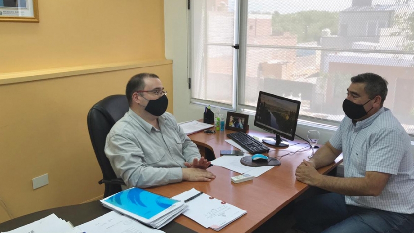 Hermida se reunió con el jefe comunal de Paso del Sapo
