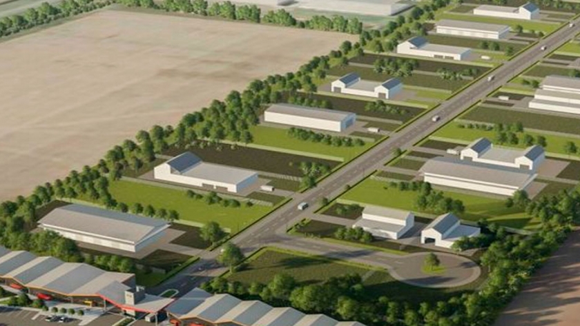 Instalaron el obrador y comienzan los trabajos en el Parque Industrial de Rojas