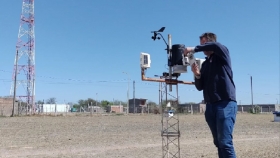 Inédita helada agronómica registrada por la estación meteorológica del INTA Santiago
