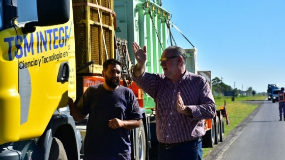 <Llegó el nuevo transformador para la Estación Transformadora del barrio 1° de Mayo de Clorinda