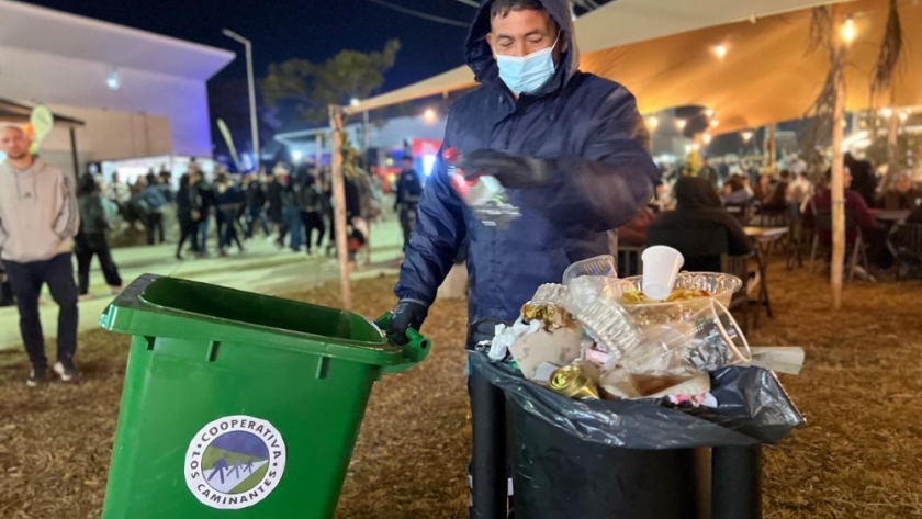 El operativo silencioso que permitió sostener la limpieza y el reciclaje en la Fiesta del Poncho