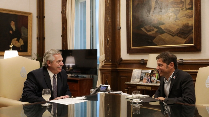 El presidente se reunió con el gobernador de la provincia de Buenos Aires, Axel Kicillof