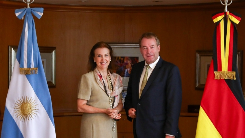 La Canciller Mondino y el Embajador alemán repasaron la nutrida agenda bilateral