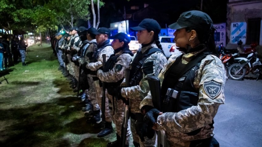 El gobierno desplegó operativos de seguridad en diferentes barrios de Resistencia