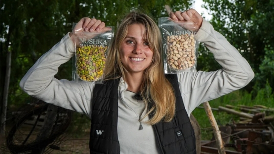 Una joven mendocina apuesta al pistacho y construye un negocio que crece al ritmo del futuro