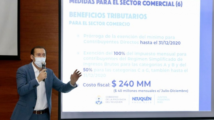 Gutiérrez presentó el programa para la reactivación comercial neuquina