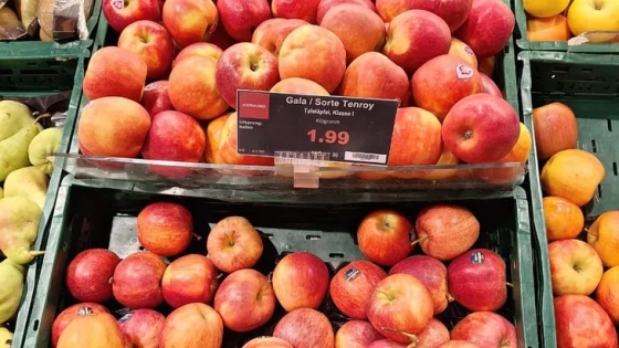 Productores europeos cobran por su manzana 0,94 euros por kilo