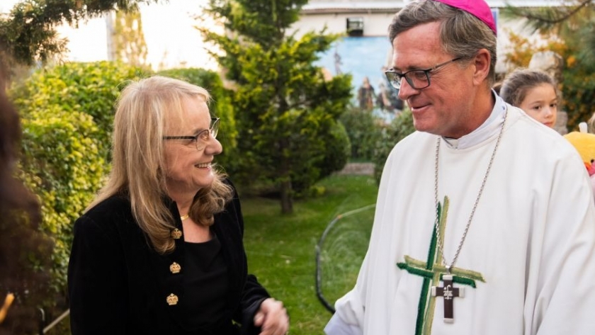 Alicia saludó al Obispo García Cuerva por su designación como Arzobispo de Buenos Aires