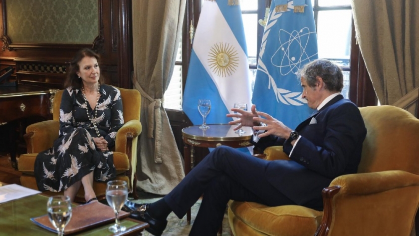 Mondino recibió a Rafael Grossi y reafirmó el compromiso de la Argentina con el Organismo Internacional de Energía Atómica