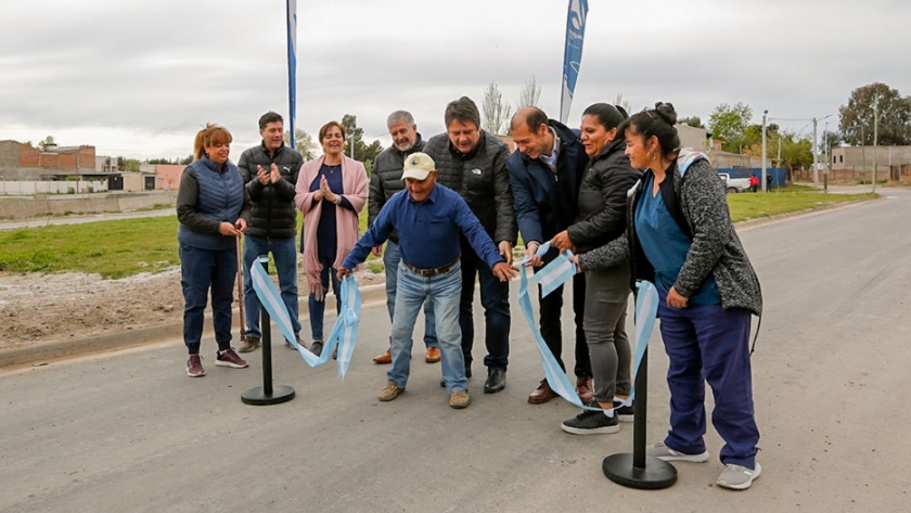 El barrio Confluencia Urbana de la ciudad de Neuquén suma cuadras de asfalto