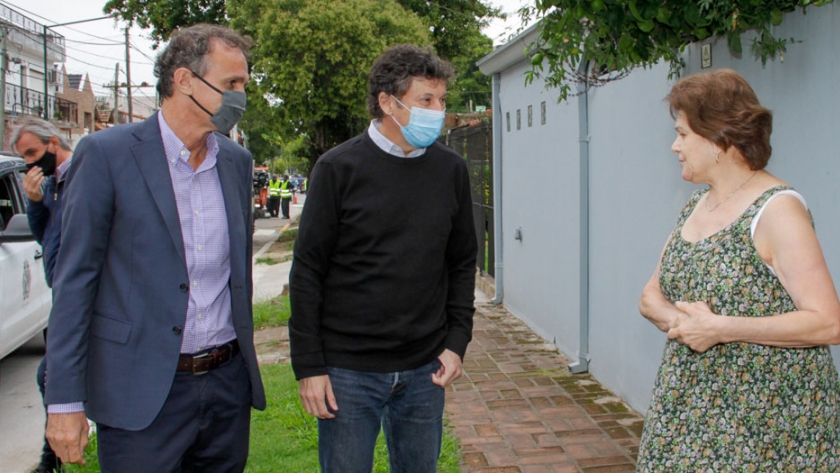 Katopodis recorrió obras del Plan Argentina Hace en San Isidro