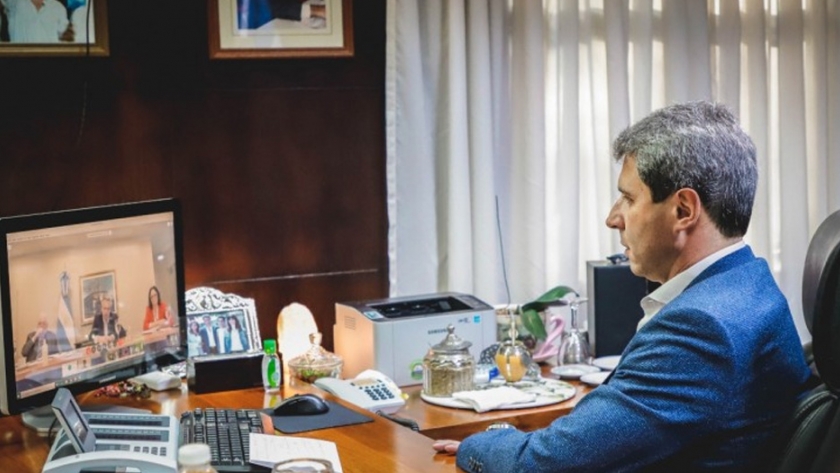 El gobernador Sergio Uñac participó de la videoconferencia con el presidente Alberto Fernández