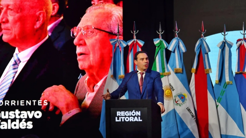 Valdés fue elegido presidente de la Región Litoral y remarcó la necesidad de la unión de las provincias