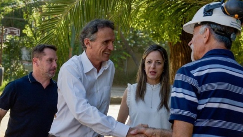 Katopodis recorrió obras hidráulicas en Ituzaingó