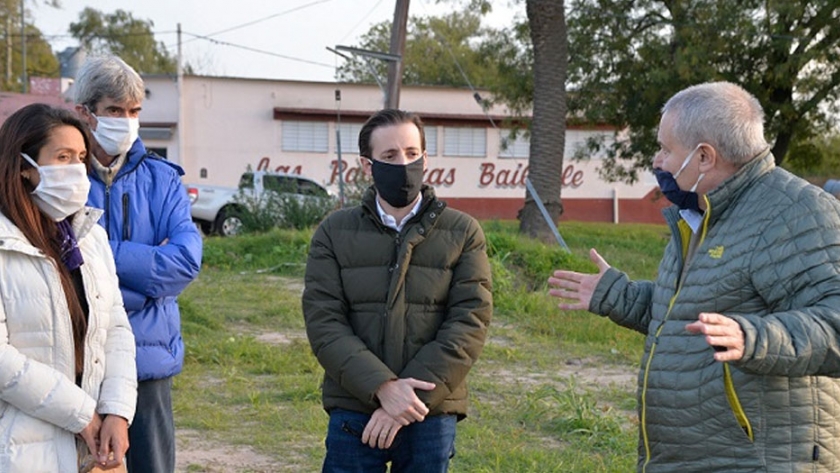 Simone recorrió obras en Salto junto al intendente Alessandro y la senadora Propato