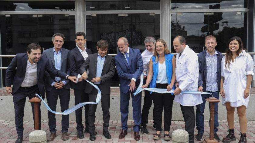 Axel Kicillof, Katopodis, De Pedro, Insaurralde y Máximo Kirchner inauguraron el nuevo Hospital de Diagnóstico Inmediato de Temperley