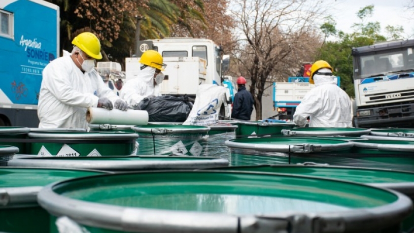 Se continúa con la eliminación y exportación de residuos peligrosos del país
