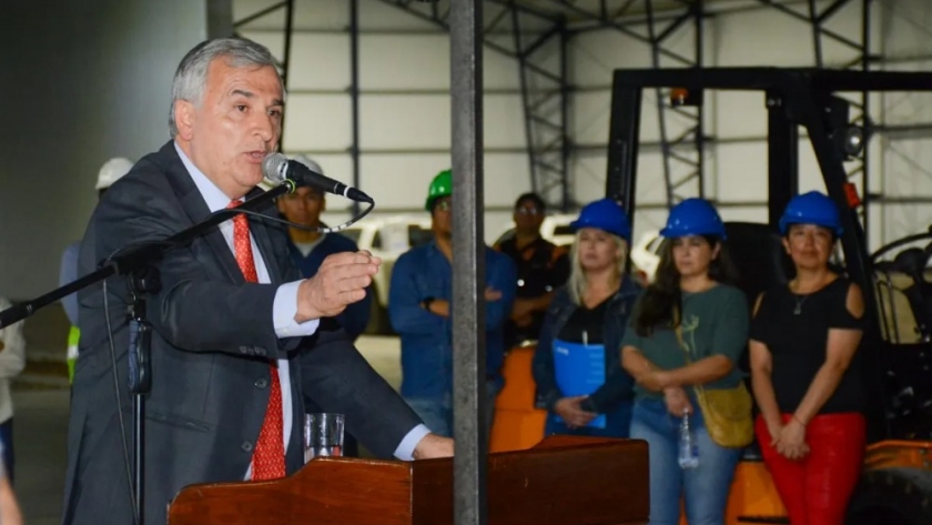 Morales inauguró la planta de transferencia y clasificación de residuos de Libertador