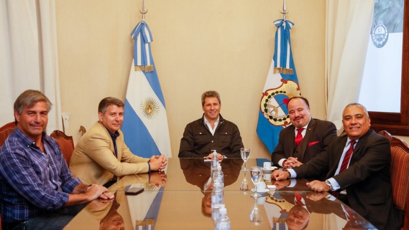 Uñac recibió al secretario general de la Unión del Personal Superior de la AFIP
