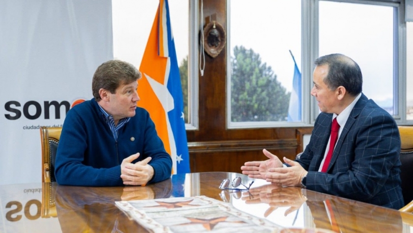 Mellela recibió al Cónsul de Chile en Ushuaia, Rodrigo Toledo