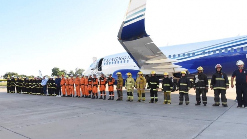 Arribó a la provincia el avión hidrante para la lucha contra incendios