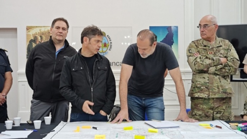 Kicillof encabeza el comité de crisis en Bahía Blanca