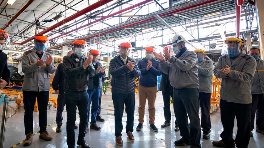 Schiaretti visitó la nueva línea de montaje de Renault