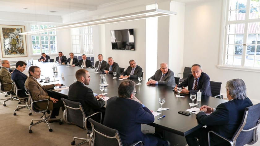 El Presidente recibió en la residencia de Olivos a un grupo de empresarios