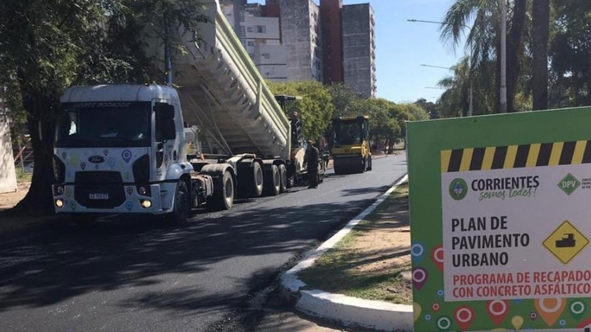 La Provincia sigue su plan de Pavimento Urbano en Capital