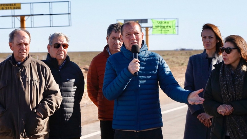 Inauguraron el asfalto en la ruta provincial del petróleo