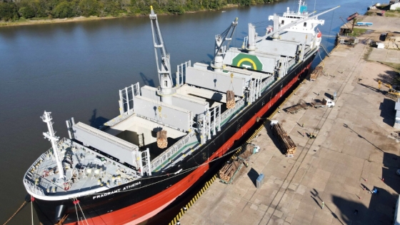 Los puertos entrerrianos exportan con tiempos de embarque de máxima competitividad
