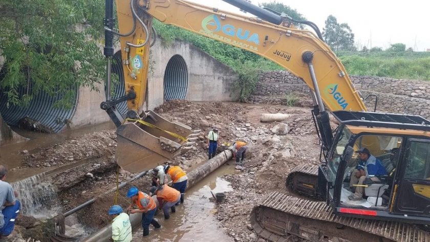 Agua Potable de Jujuy normaliza el servicio de agua en Palpalá tras el temporal
