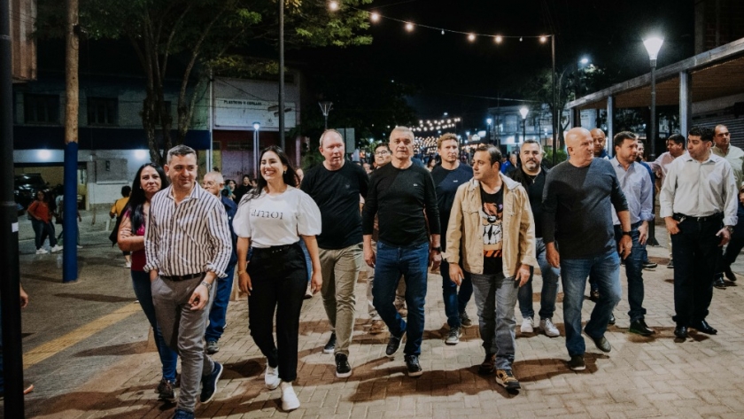Oscar Herrera Ahuad inauguró las nuevas obras sobre la Avenida Brasil en Puerto Iguazú