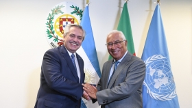 El Presidente se reunió con el primer ministro de Portugal, António Costa